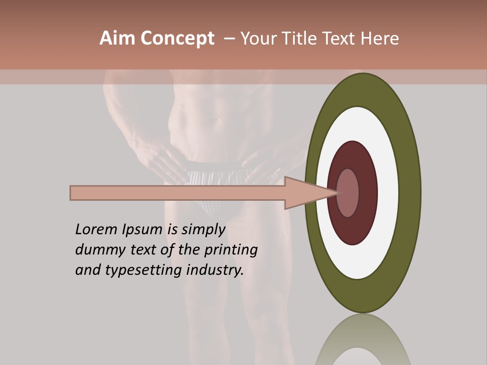 Beautiful Macho Shirtless PowerPoint Template