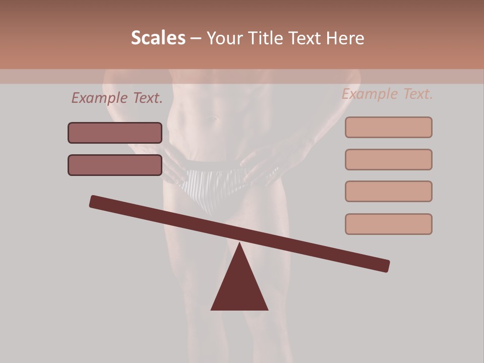 Beautiful Macho Shirtless PowerPoint Template