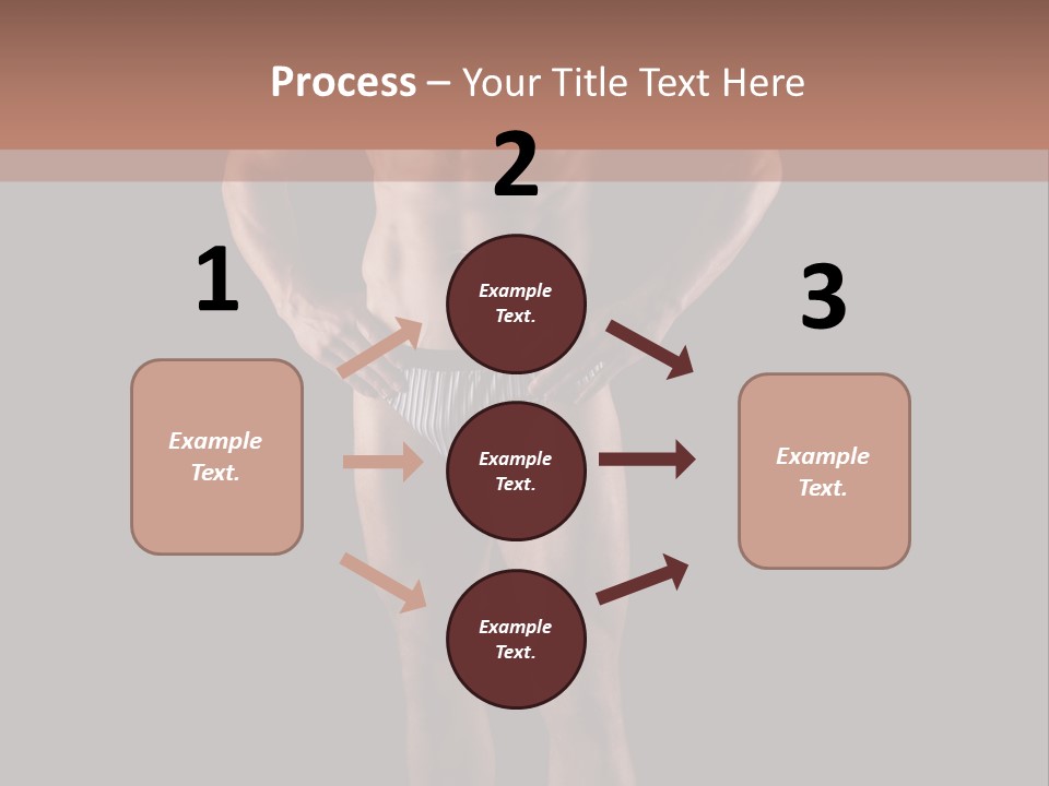 Beautiful Macho Shirtless PowerPoint Template