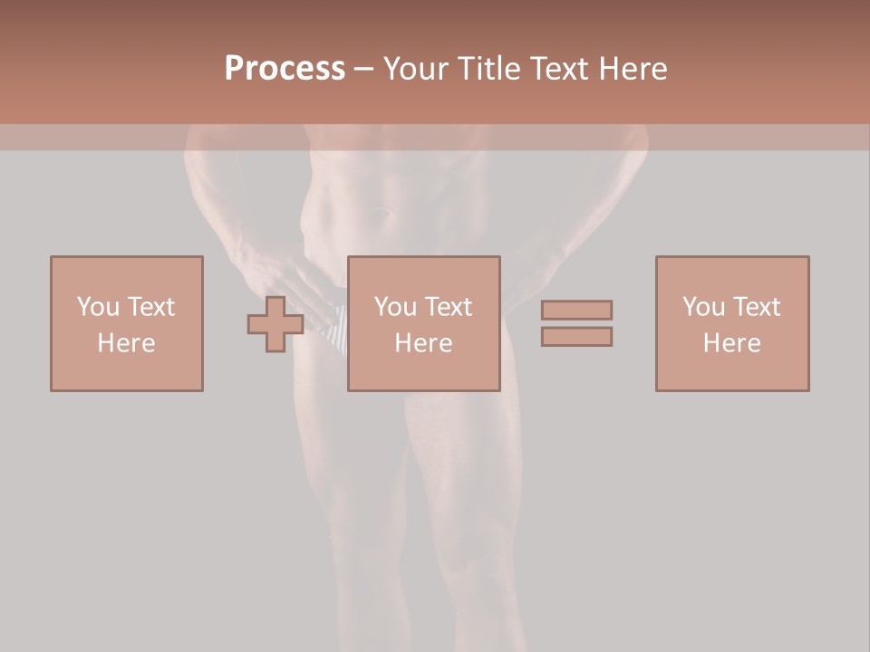 Beautiful Macho Shirtless PowerPoint Template