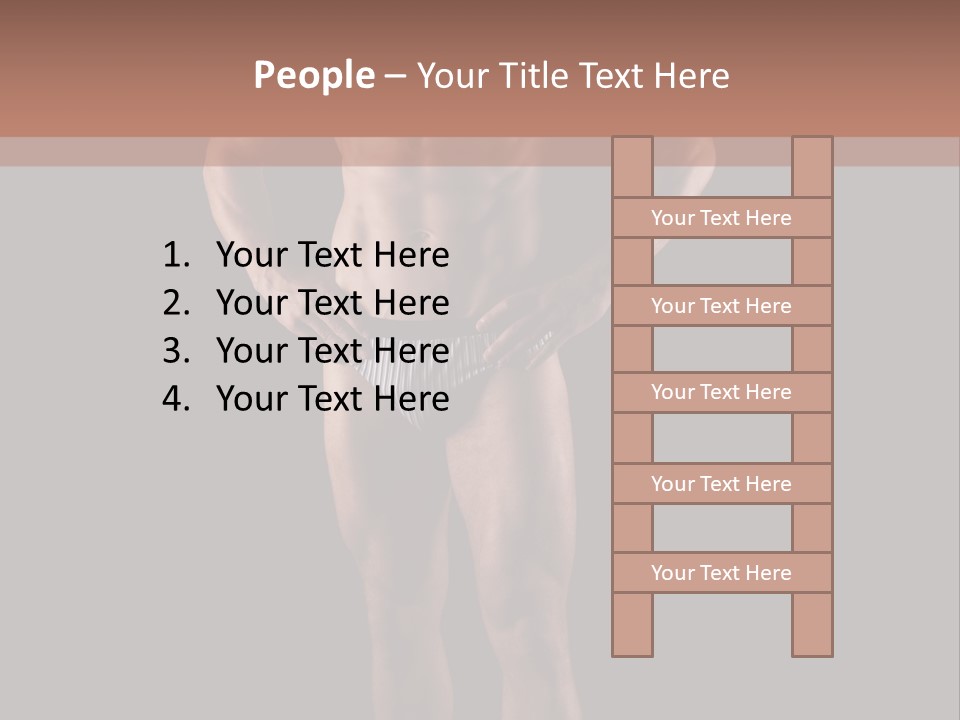 Beautiful Macho Shirtless PowerPoint Template