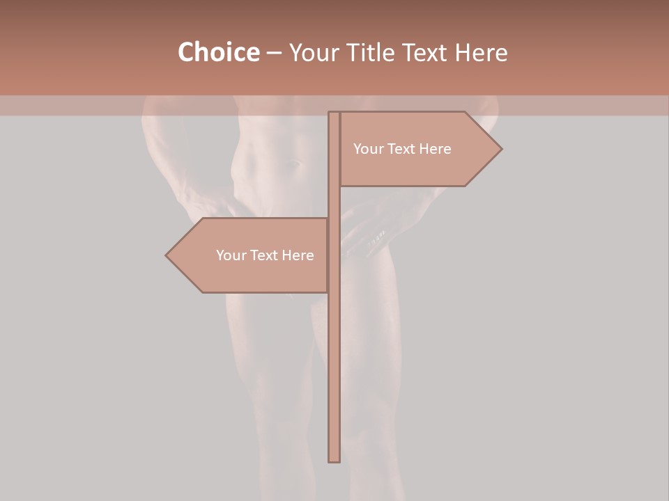 Beautiful Macho Shirtless PowerPoint Template