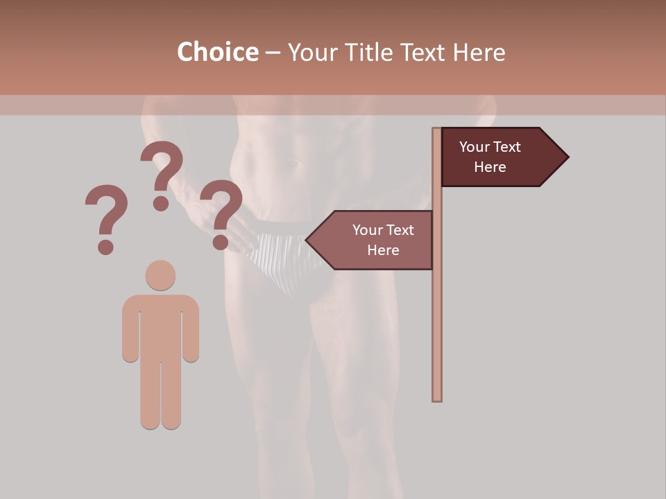 Beautiful Macho Shirtless PowerPoint Template