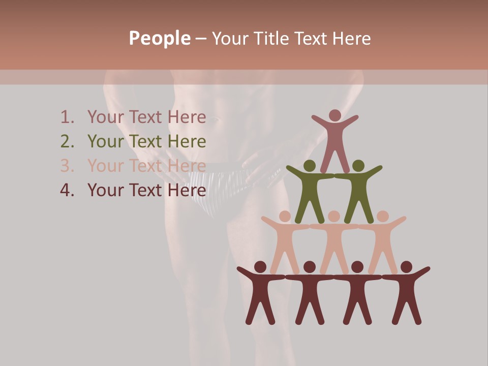 Beautiful Macho Shirtless PowerPoint Template