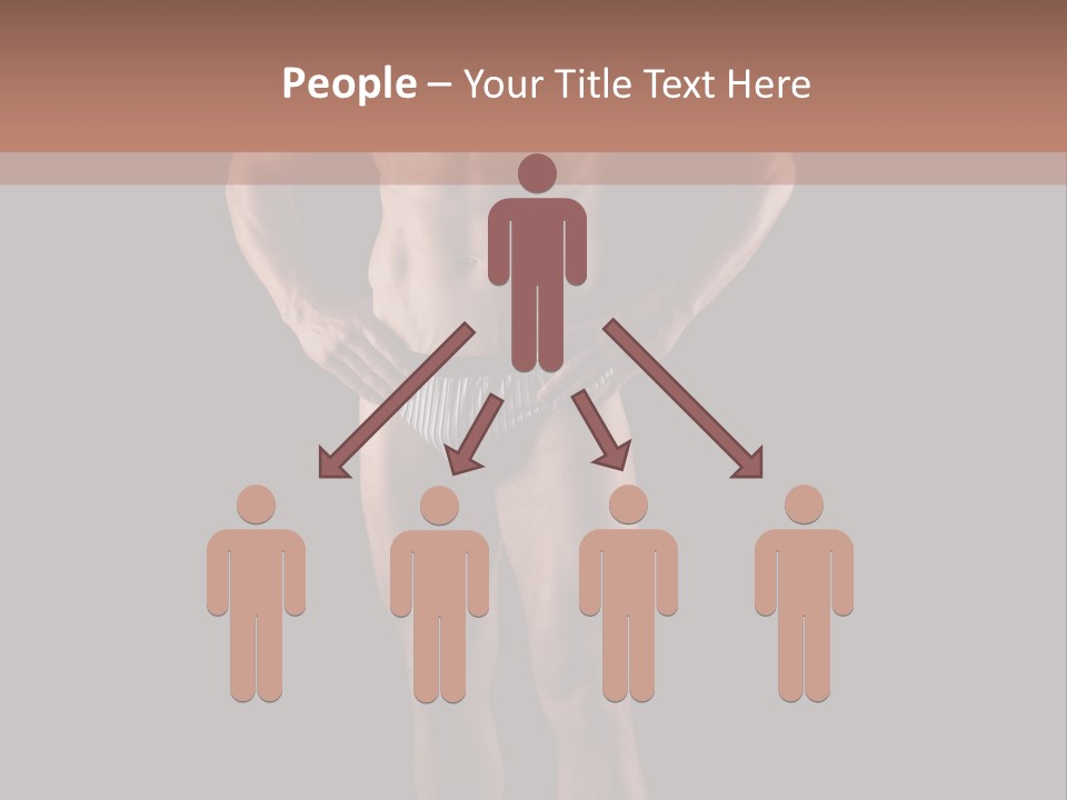 Beautiful Macho Shirtless PowerPoint Template