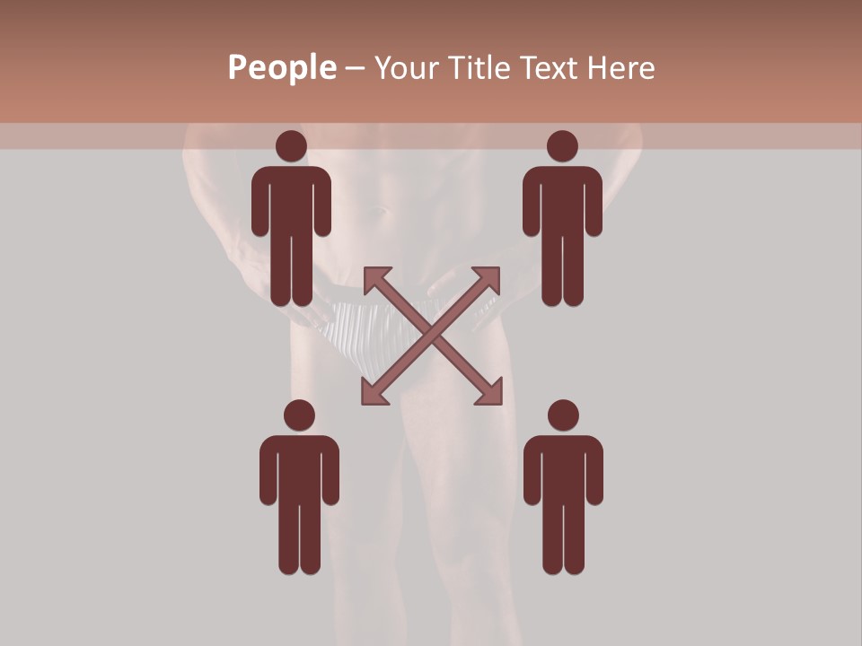 Beautiful Macho Shirtless PowerPoint Template