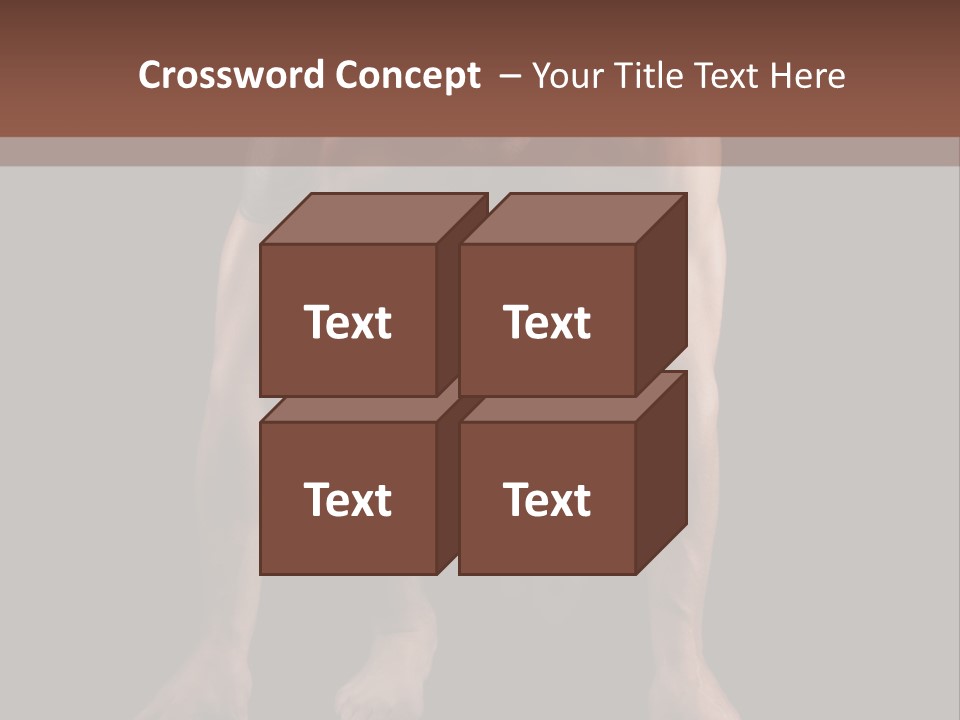 Built Shirtless Abs PowerPoint Template