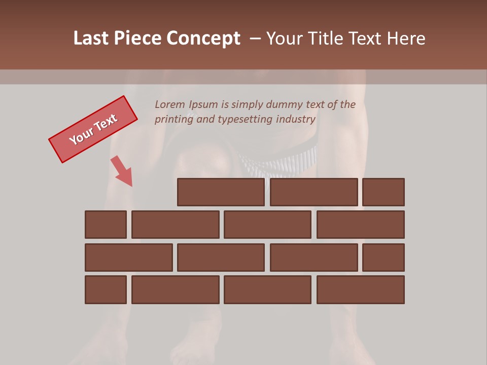 Built Shirtless Abs PowerPoint Template