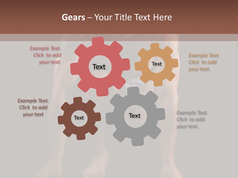 Built Shirtless Abs PowerPoint Template