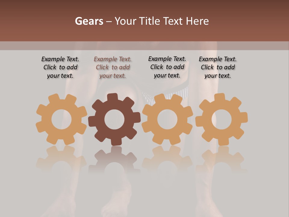 Built Shirtless Abs PowerPoint Template