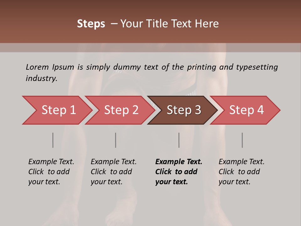 Built Shirtless Abs PowerPoint Template