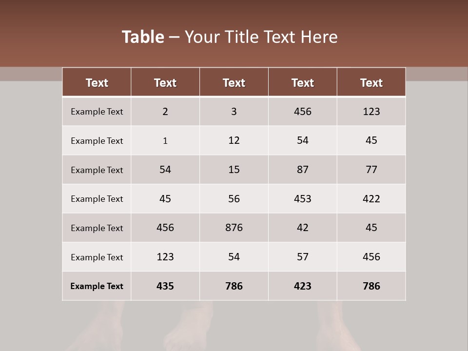 Built Shirtless Abs PowerPoint Template