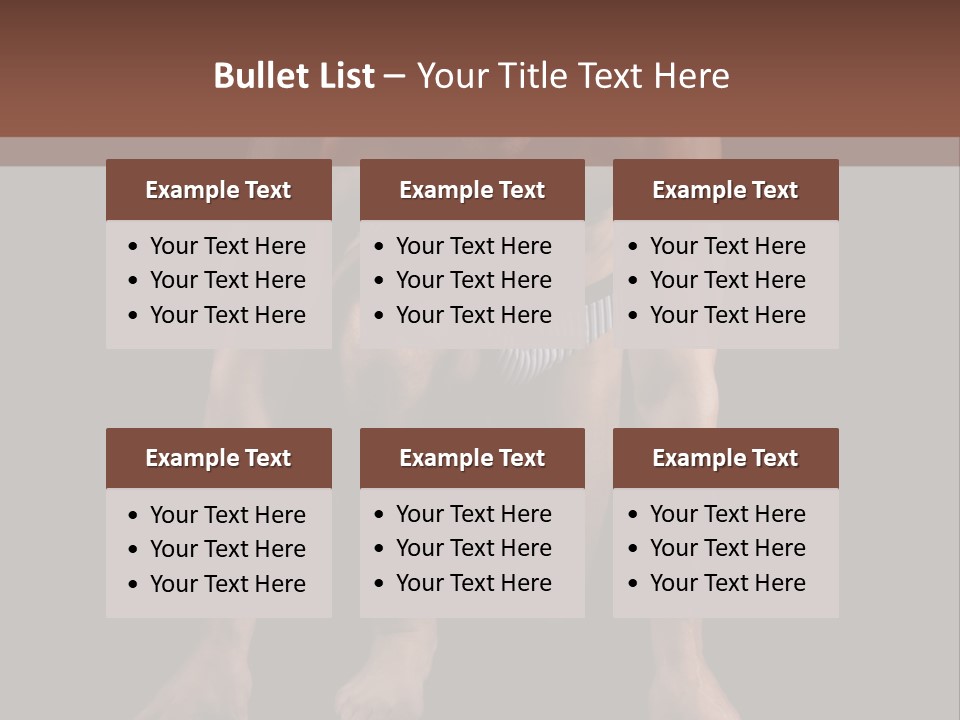 Built Shirtless Abs PowerPoint Template