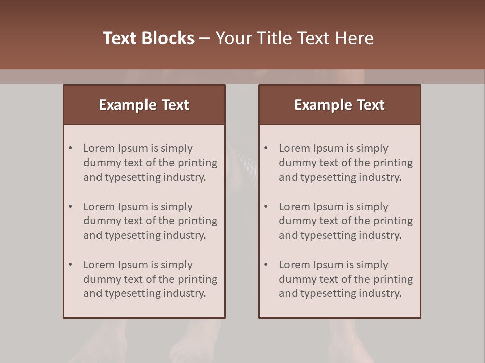 Built Shirtless Abs PowerPoint Template