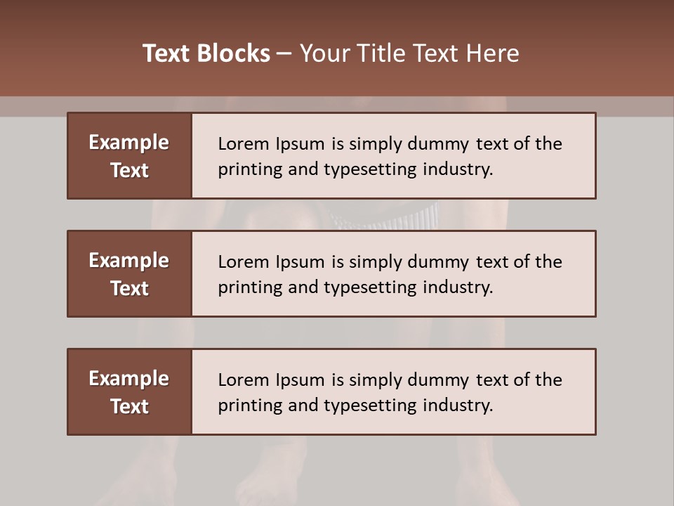 Built Shirtless Abs PowerPoint Template