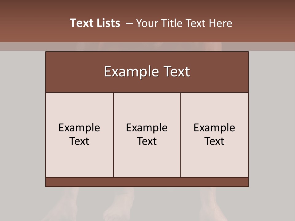 Built Shirtless Abs PowerPoint Template