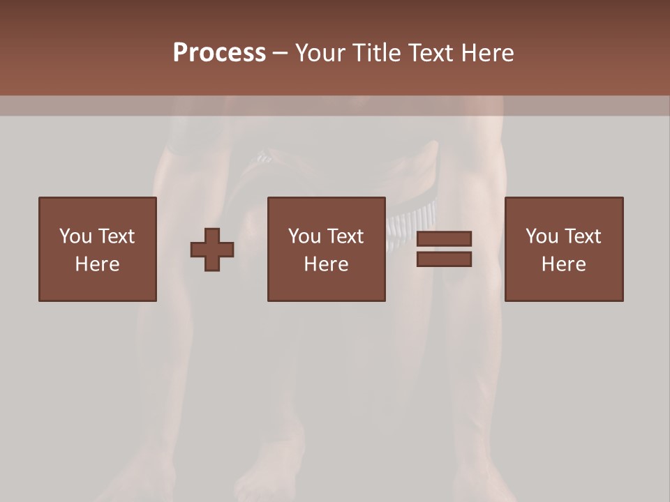 Built Shirtless Abs PowerPoint Template