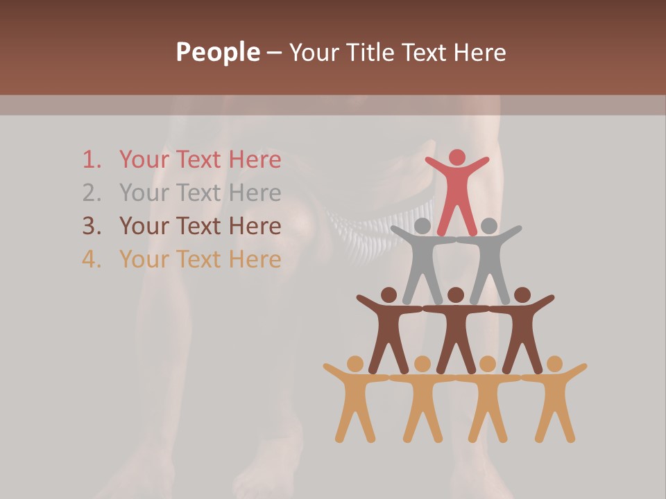 Built Shirtless Abs PowerPoint Template