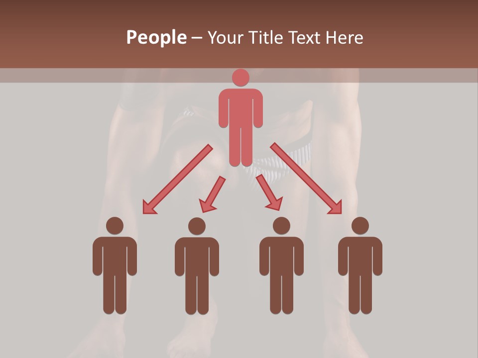 Built Shirtless Abs PowerPoint Template