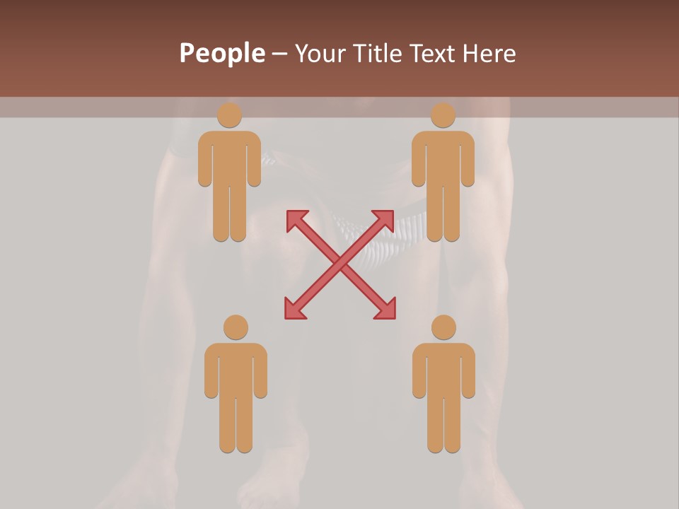 Built Shirtless Abs PowerPoint Template