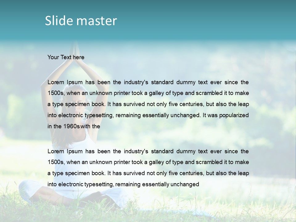 Peace Sport Hands PowerPoint Template