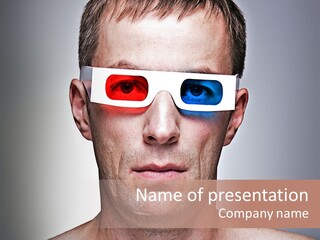 Eyeglasses Leisure Movie PowerPoint Template