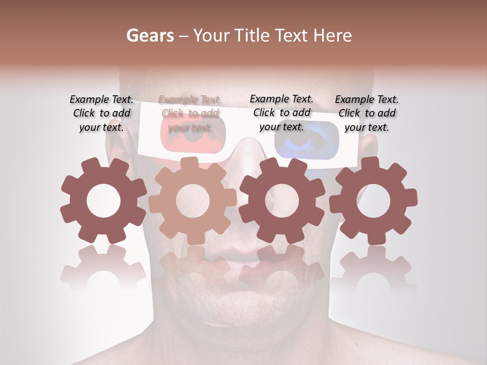 Eyeglasses Leisure Movie PowerPoint Template