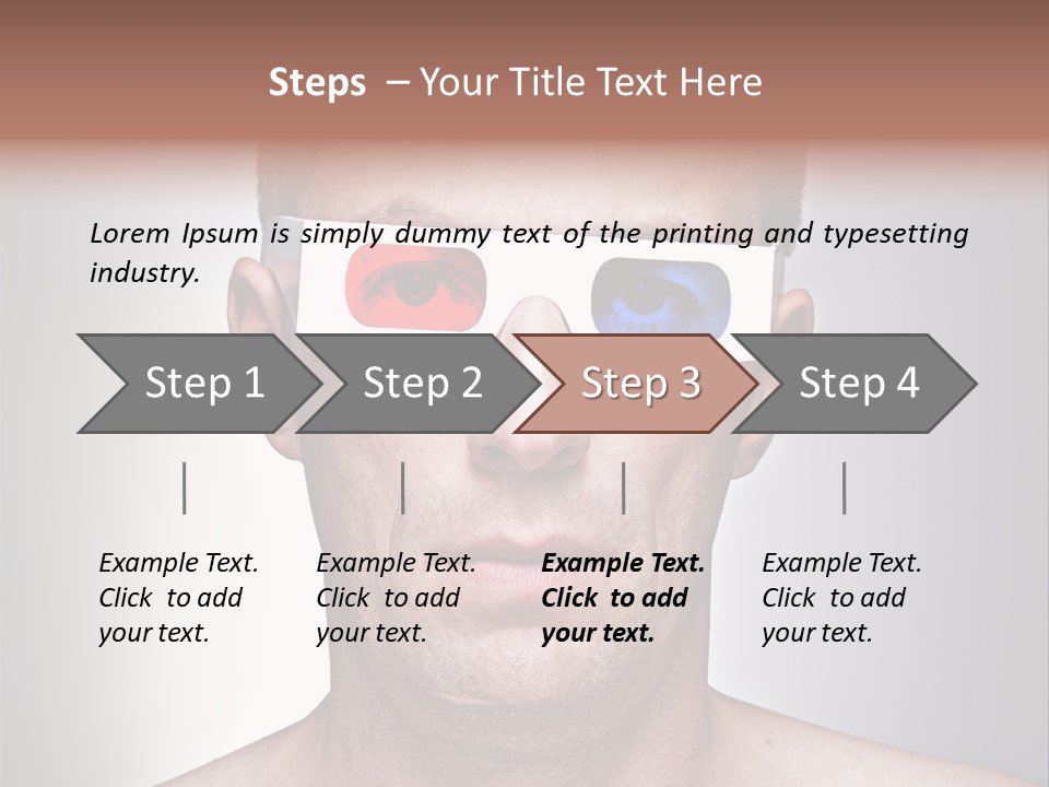 Eyeglasses Leisure Movie PowerPoint Template