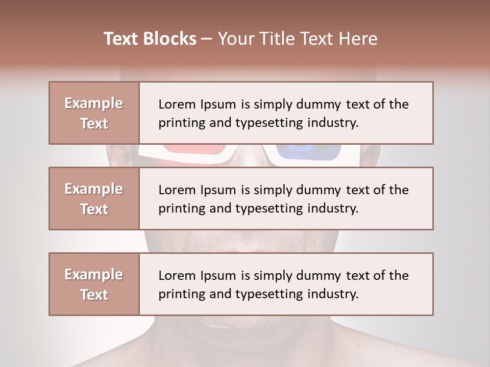 Eyeglasses Leisure Movie PowerPoint Template