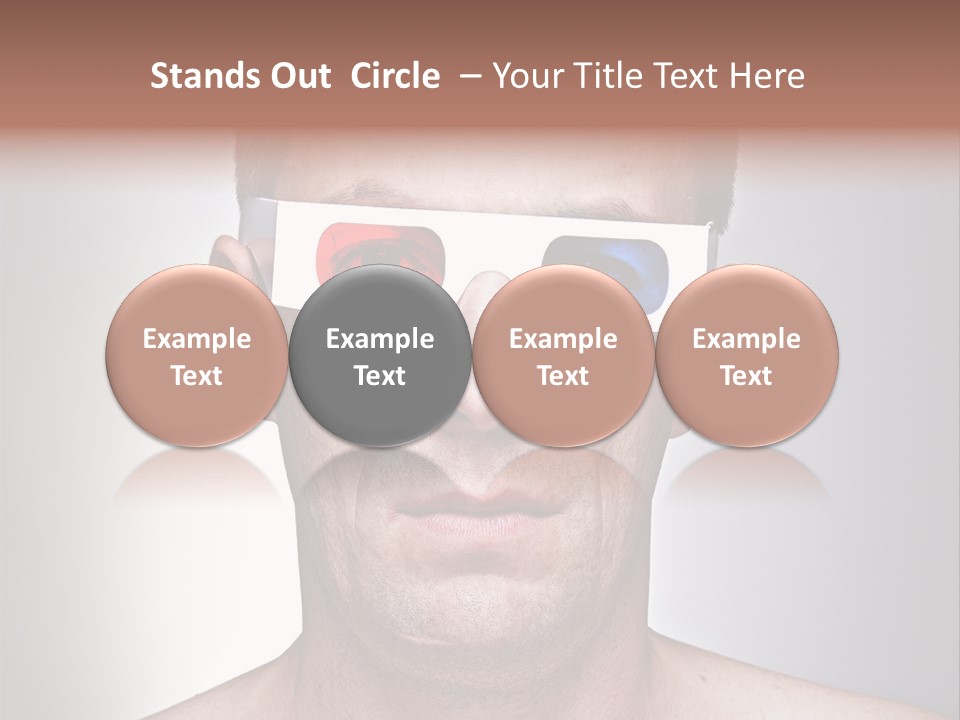 Eyeglasses Leisure Movie PowerPoint Template