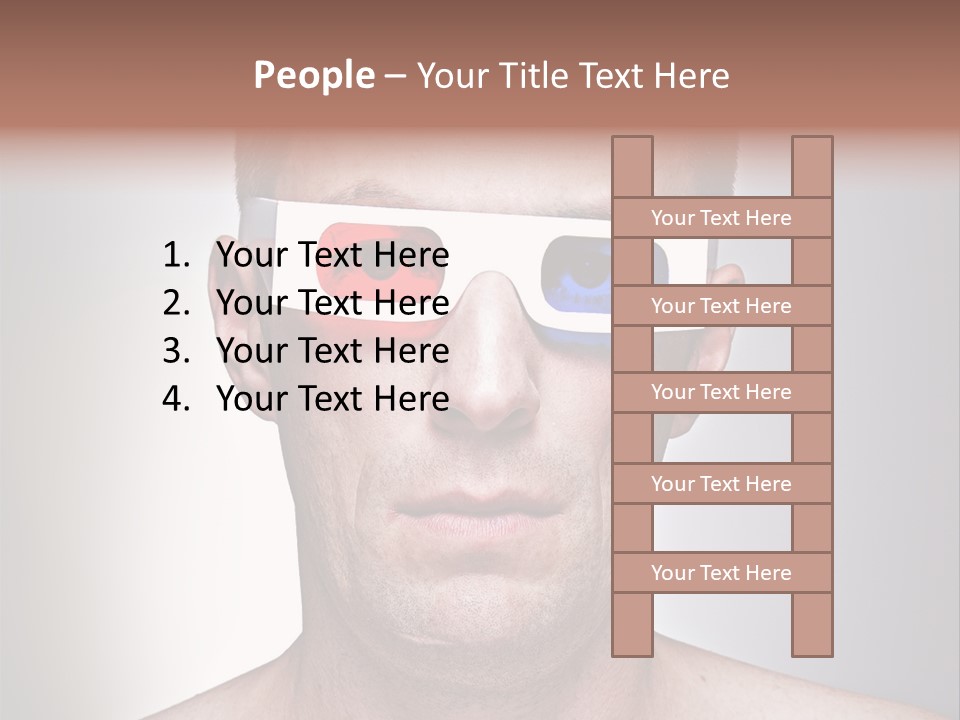 Eyeglasses Leisure Movie PowerPoint Template