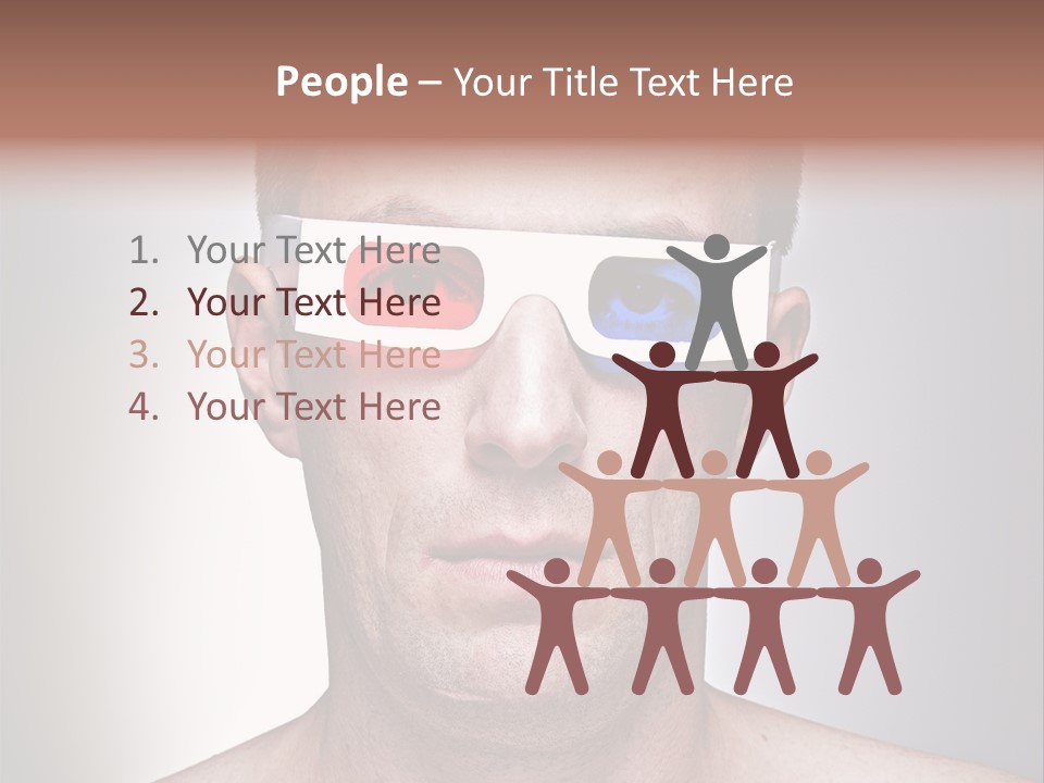 Eyeglasses Leisure Movie PowerPoint Template