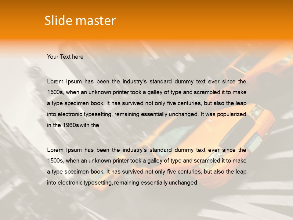 Transport Place Auto PowerPoint Template