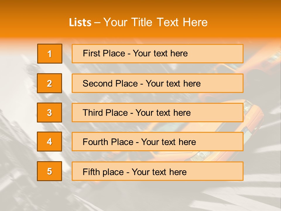 Transport Place Auto PowerPoint Template