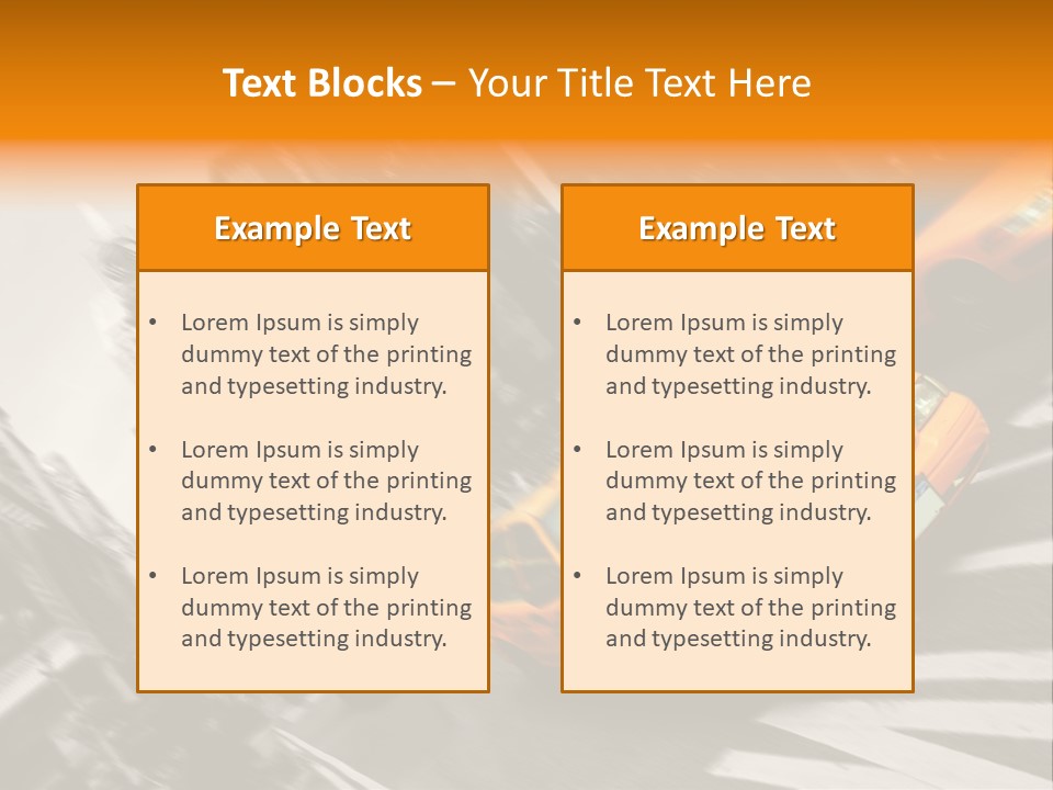 Transport Place Auto PowerPoint Template