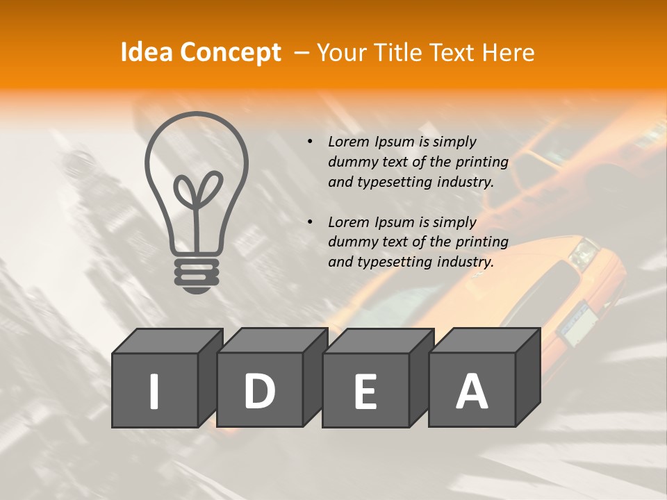Transport Place Auto PowerPoint Template