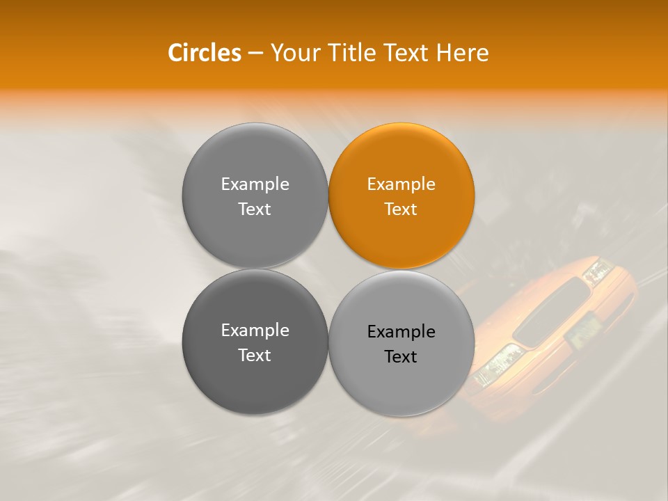 Traffic Square City PowerPoint Template
