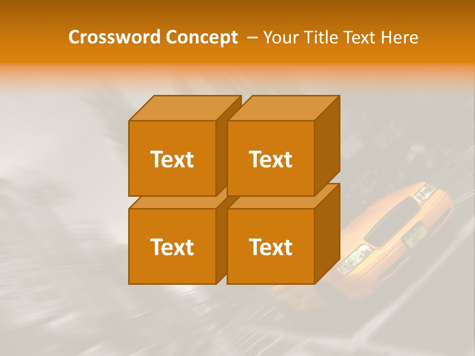 Traffic Square City PowerPoint Template