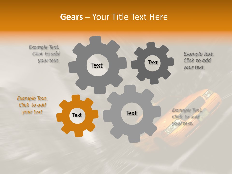 Traffic Square City PowerPoint Template