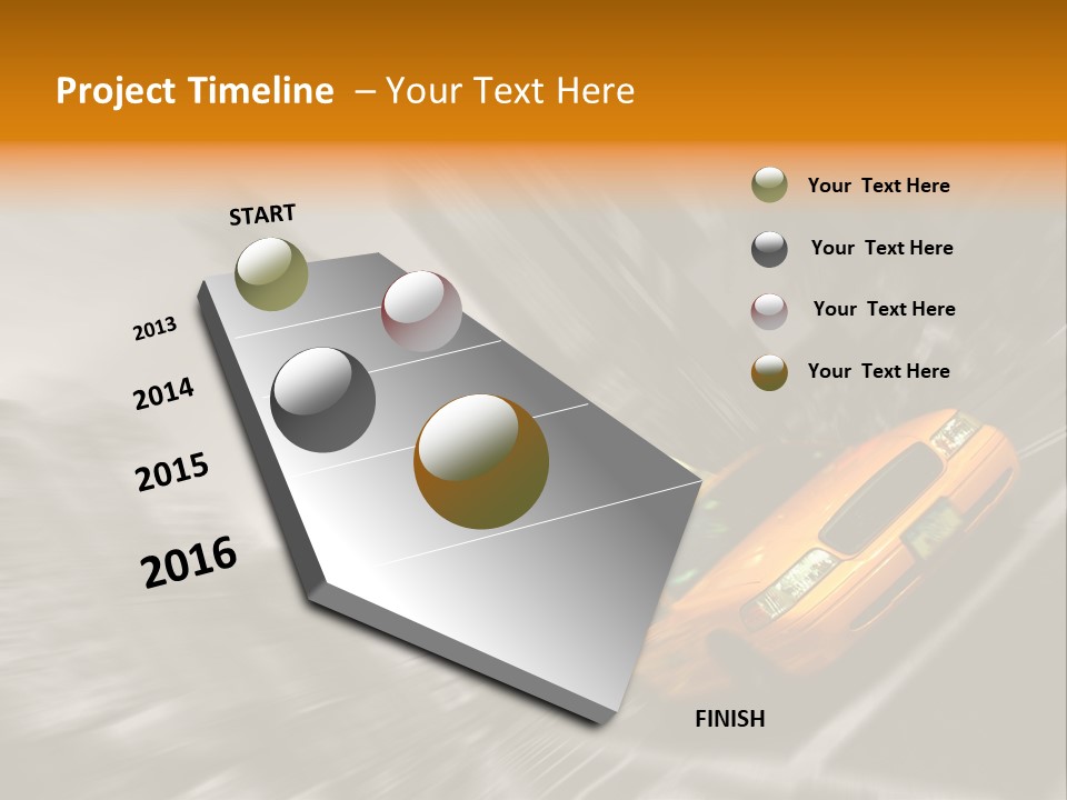 Traffic Square City PowerPoint Template