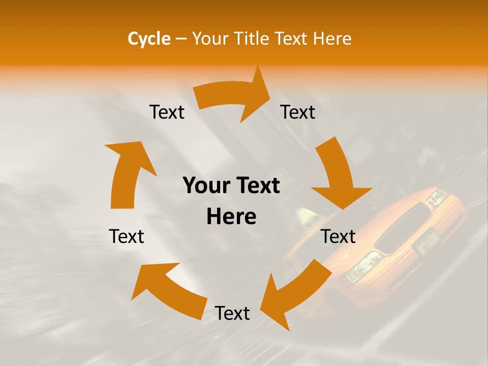 Traffic Square City PowerPoint Template