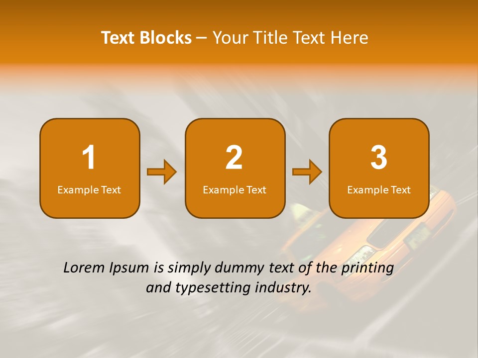Traffic Square City PowerPoint Template