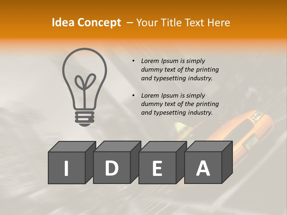 Traffic Square City PowerPoint Template