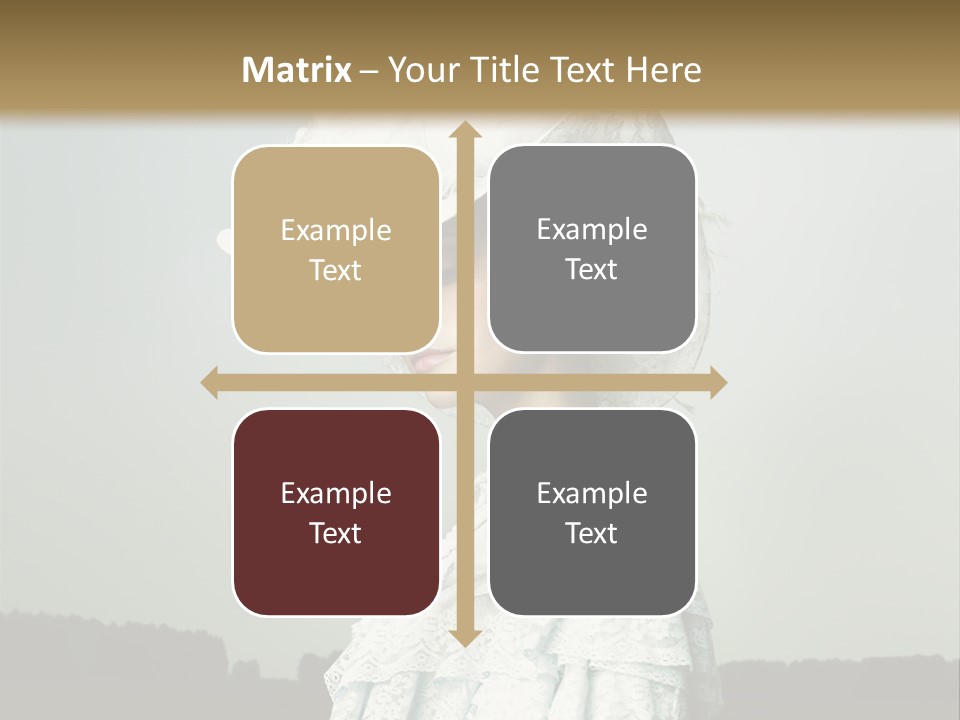 Promenade Woman Elegant PowerPoint Template