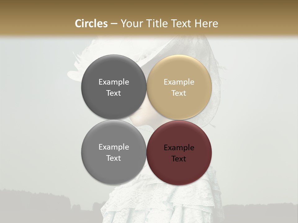 Promenade Woman Elegant PowerPoint Template