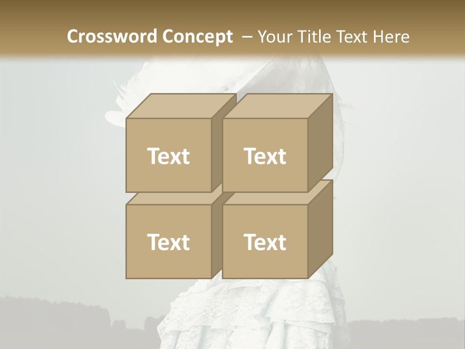 Promenade Woman Elegant PowerPoint Template