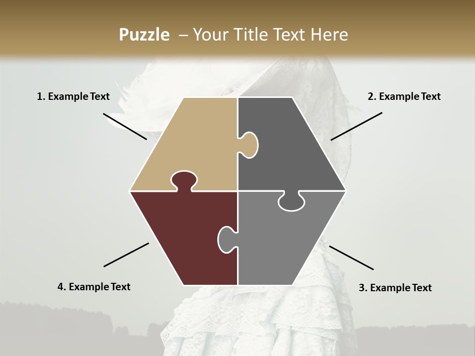 Promenade Woman Elegant PowerPoint Template