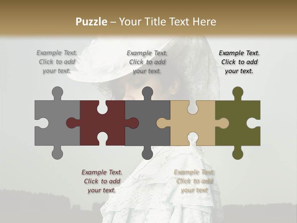 Promenade Woman Elegant PowerPoint Template