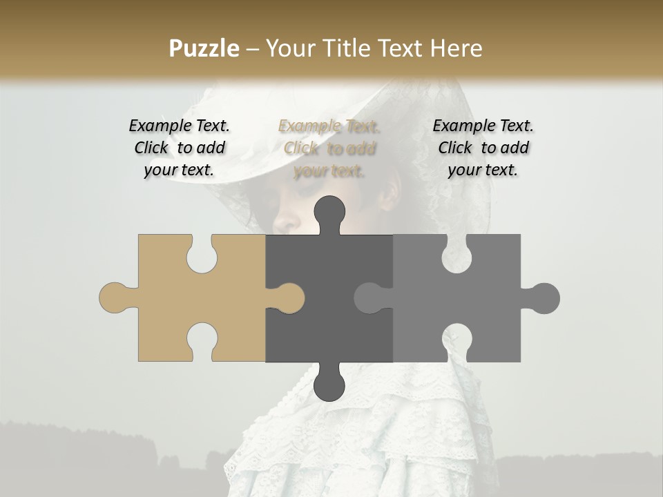 Promenade Woman Elegant PowerPoint Template