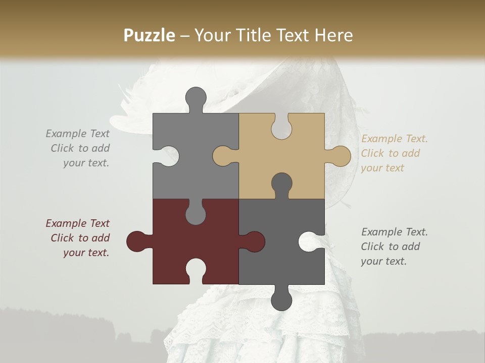 Promenade Woman Elegant PowerPoint Template